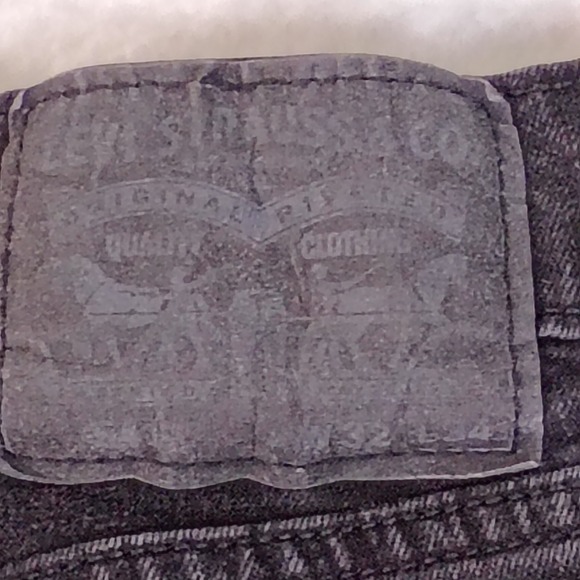 Levis 541 Athletic Taper Black Jeans Mens 32x34 Denim Pants Fits 32x31 - Picture 3 of 13